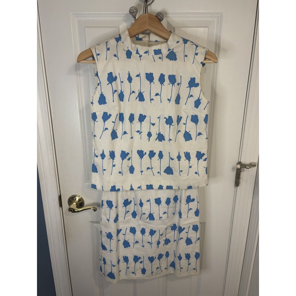 Vintage Handmade Two-piece Top & Skirt Set - No Size/ XXS/XS